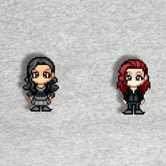 Panda & Nana Pixel Art by ThatNanaChick